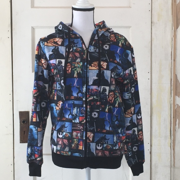 Star Wars Tops - Authentic Star Wars Zip Up Hoodie